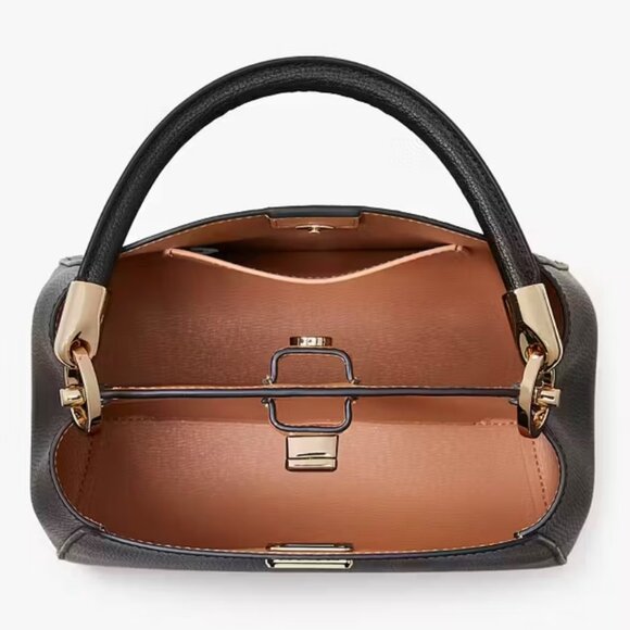 Kate Spade Phoebe Small Top Handle Bag Black - Picture 2 of 7